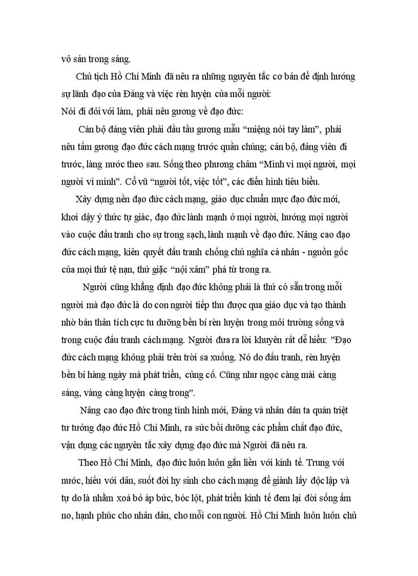 image for page Tư tưởng Hồ Chí Minh về những chuẩn mực đạo đức cách mạng và sự vận dụng vào việc xây dựng đạo đức lối sống của sinh viên hiện nay