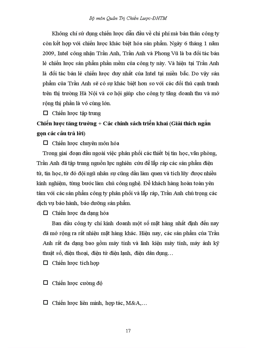 image for page Phân tích chiến lược kinh doanh của công ty cổ phần thế giới số trần anh