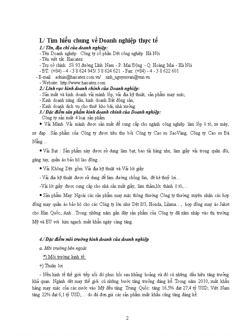 image for page Báo cáo nghiên cứu thực tế công ty cổ phần Dệt Công nghiệp Hà Nội
