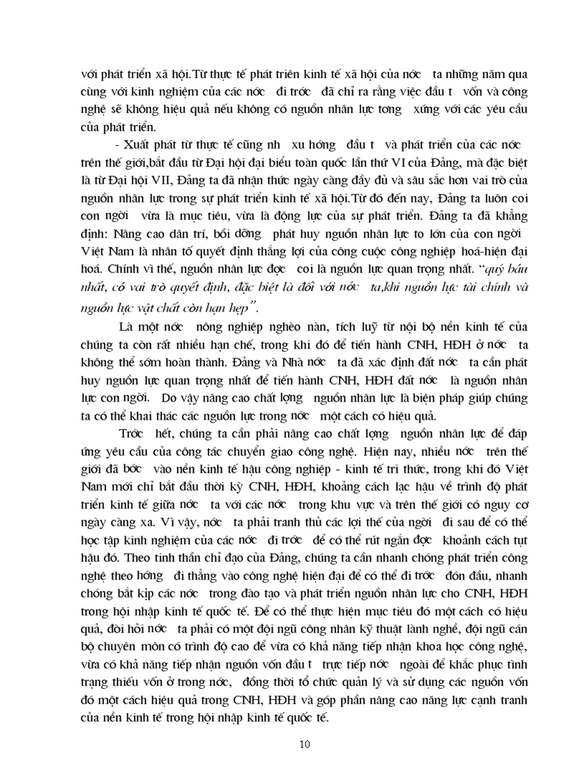 image for page Đào tạo và phát triển nguồn nhân lực cho công nghiệp hoá hiện đại hoá ở nước ta trong quá trình hội nhập kinh tế quốc tế thực trạng và giải pháp