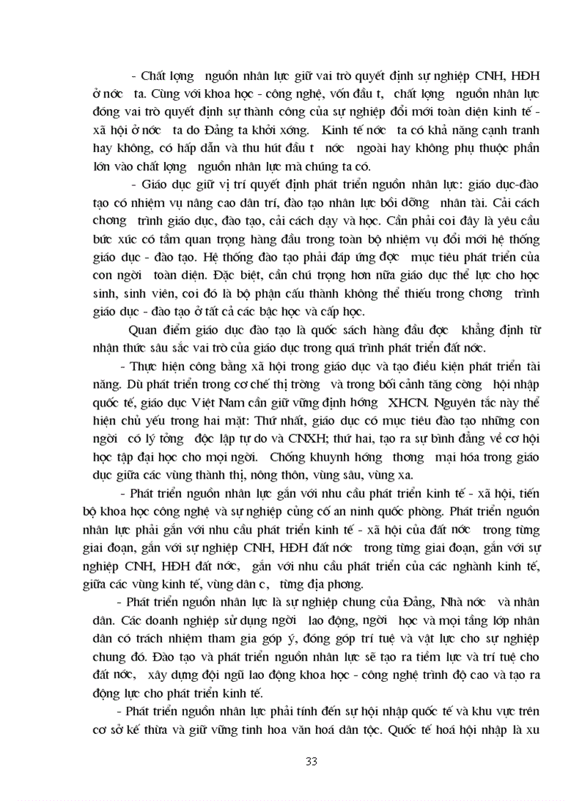 image for page Đào tạo và phát triển nguồn nhân lực cho công nghiệp hoá hiện đại hoá ở nước ta trong quá trình hội nhập kinh tế quốc tế thực trạng và giải pháp