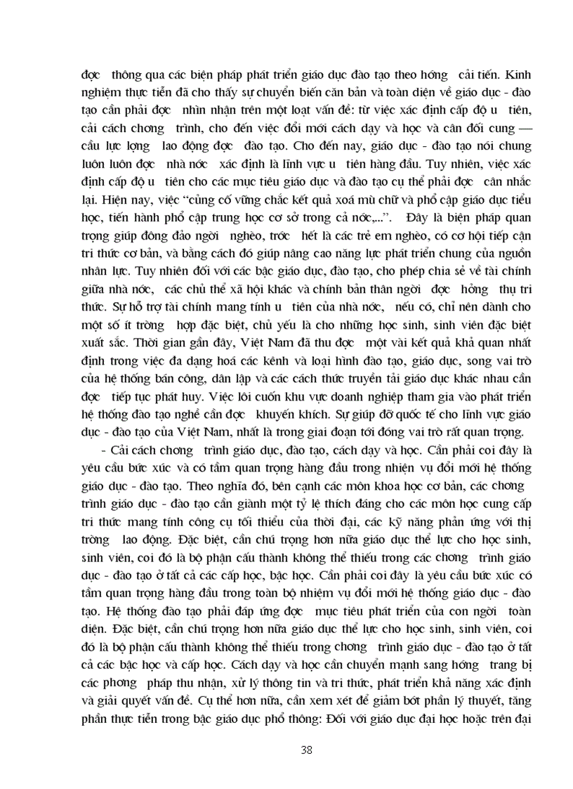 image for page Đào tạo và phát triển nguồn nhân lực cho công nghiệp hoá hiện đại hoá ở nước ta trong quá trình hội nhập kinh tế quốc tế thực trạng và giải pháp