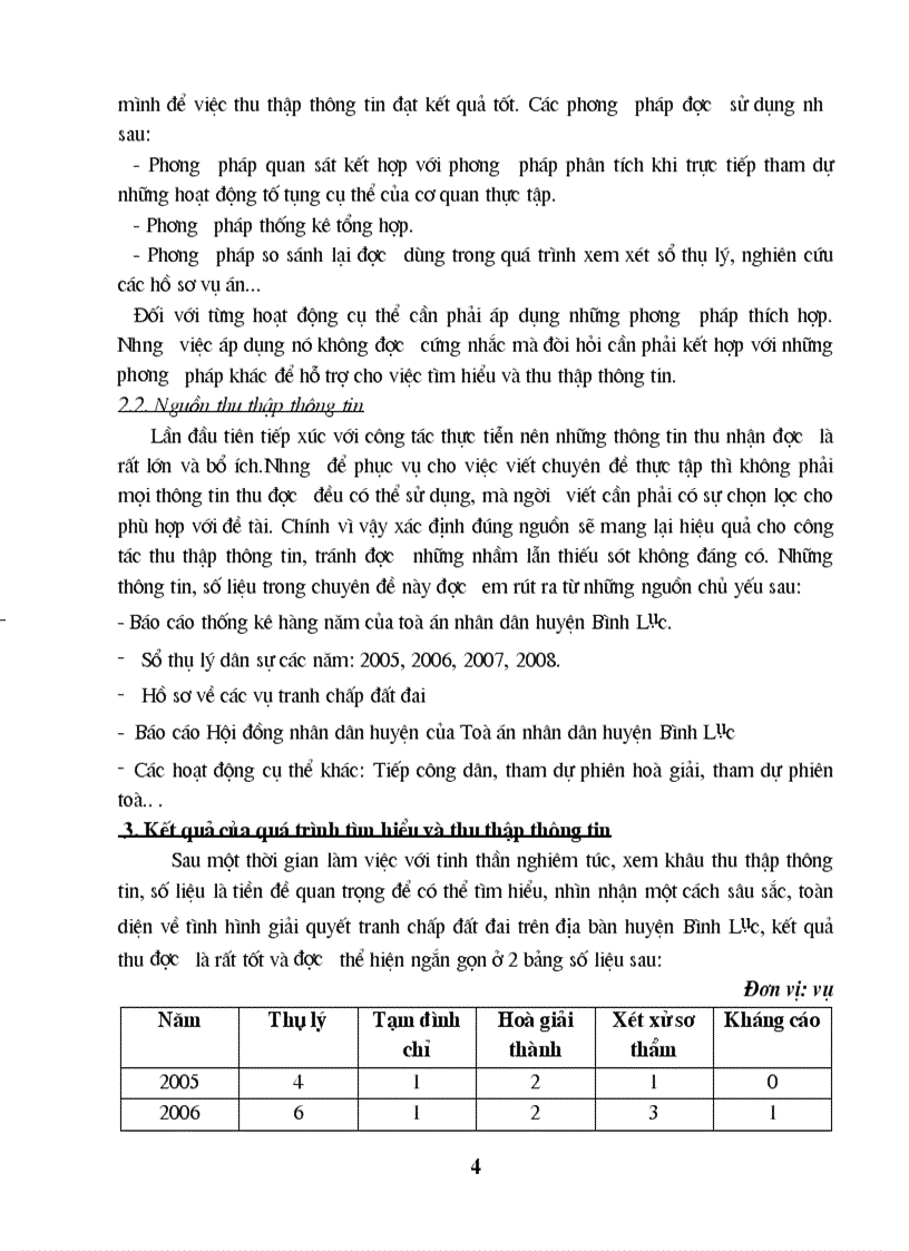 image for page Tình hình giải quyết tranh chấp đất đai của toà án nhân dân huyện Bình Lục