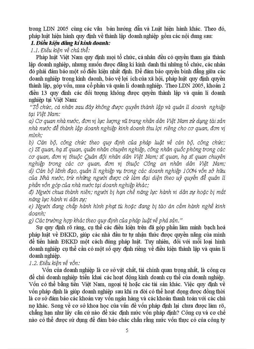 Bài tập học kỳ thương mại chế định pháp lí về thành lập doanh nghiệp theo quy định của pháp luật việt nam hiện hành