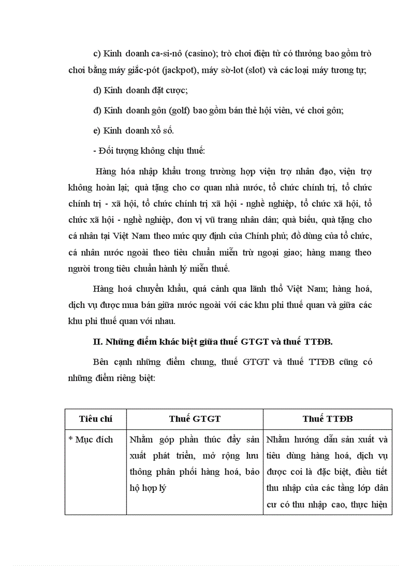 image for page Bài tập học kỳ so sánh sự khác biệt giữa thuế giá trị gia tăng và thuế tiêu thụ đặc biệt