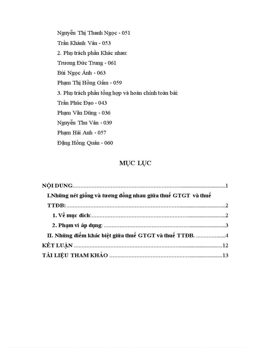 image for page Bài tập học kỳ so sánh sự khác biệt giữa thuế giá trị gia tăng và thuế tiêu thụ đặc biệt