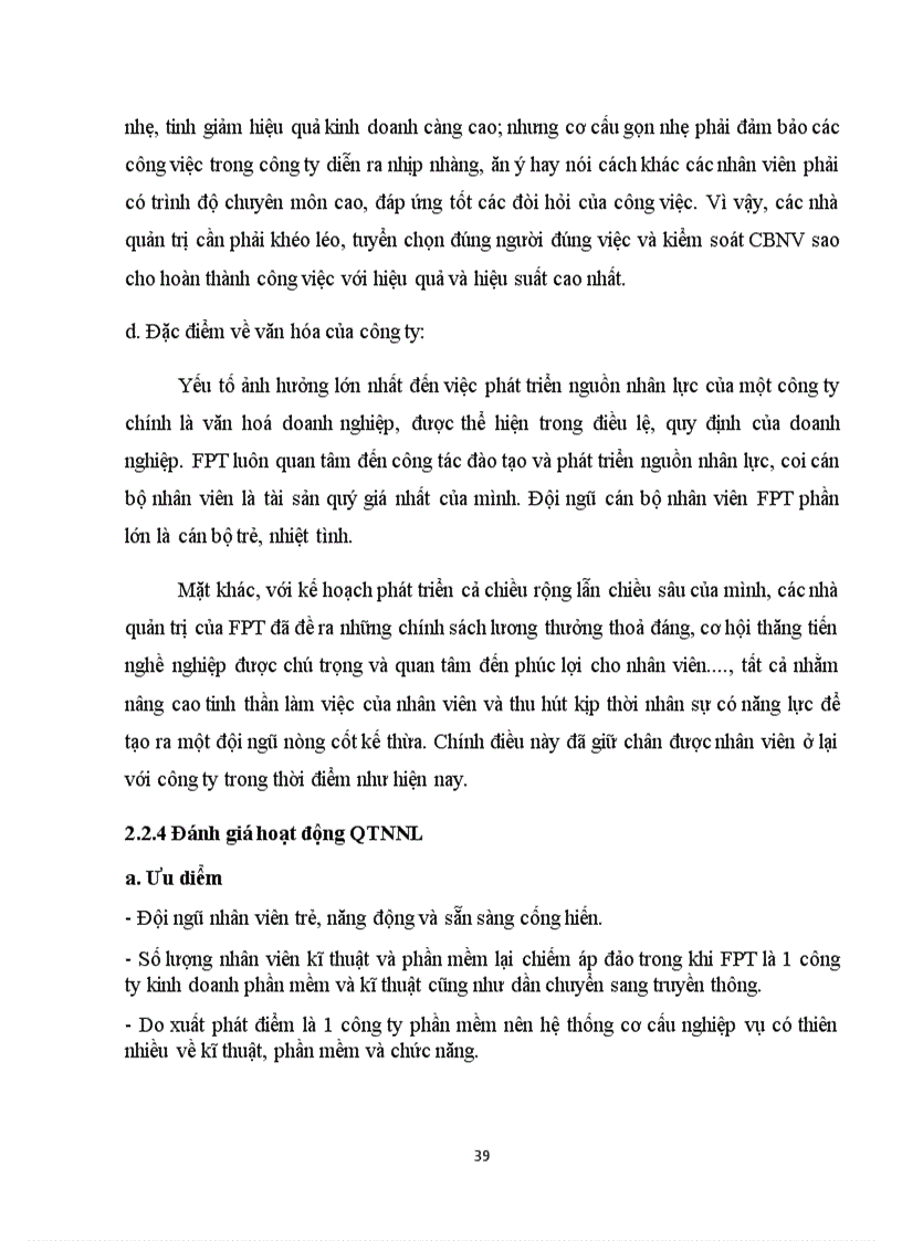 image for page Phân tích về hoạt động quản trị nhân lực của công ty FPT