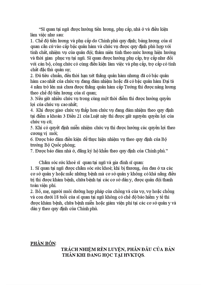 image for page Phân tích mối quan hệ giữa phẩm chất và năng lực của sĩ quan Liên hệ đến quá trình rèn luyện phấn đấu của bản thân