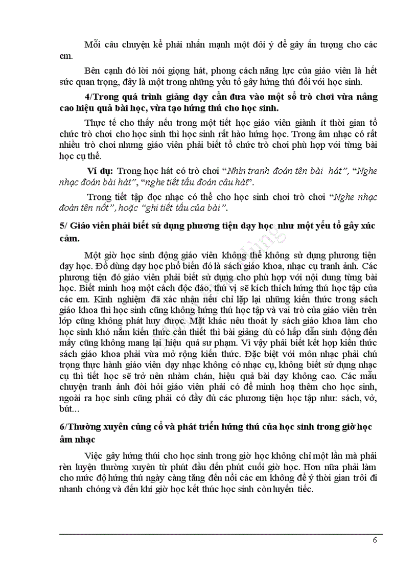 image for page Phát huy tính tích cực chủ động sáng tạo của học sinh trong môn âm nhạc 8