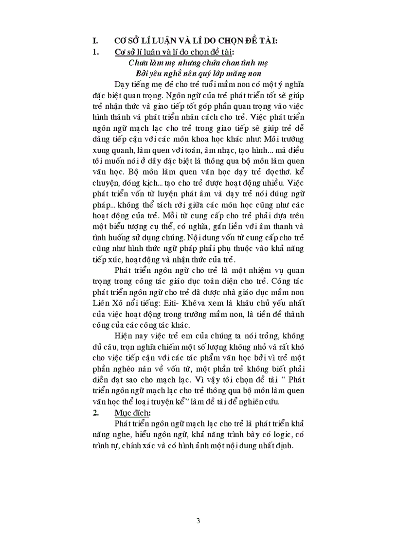 image for page Phát triển ngôn ngữ mạch lạc cho trẻ thông qua bộ môn làm quen văn học thể loại truyện kể