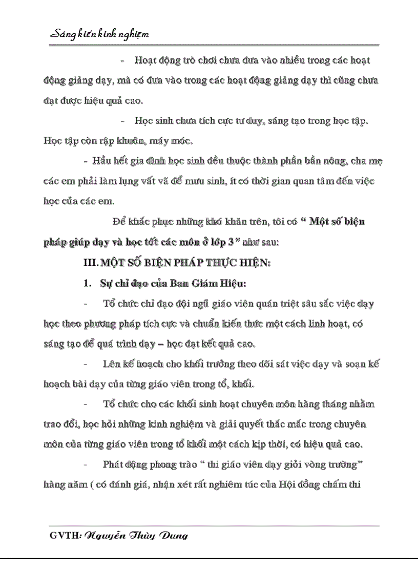 image for page Một số biện pháp giúp dạy và học tốt các môn ở lớp 3