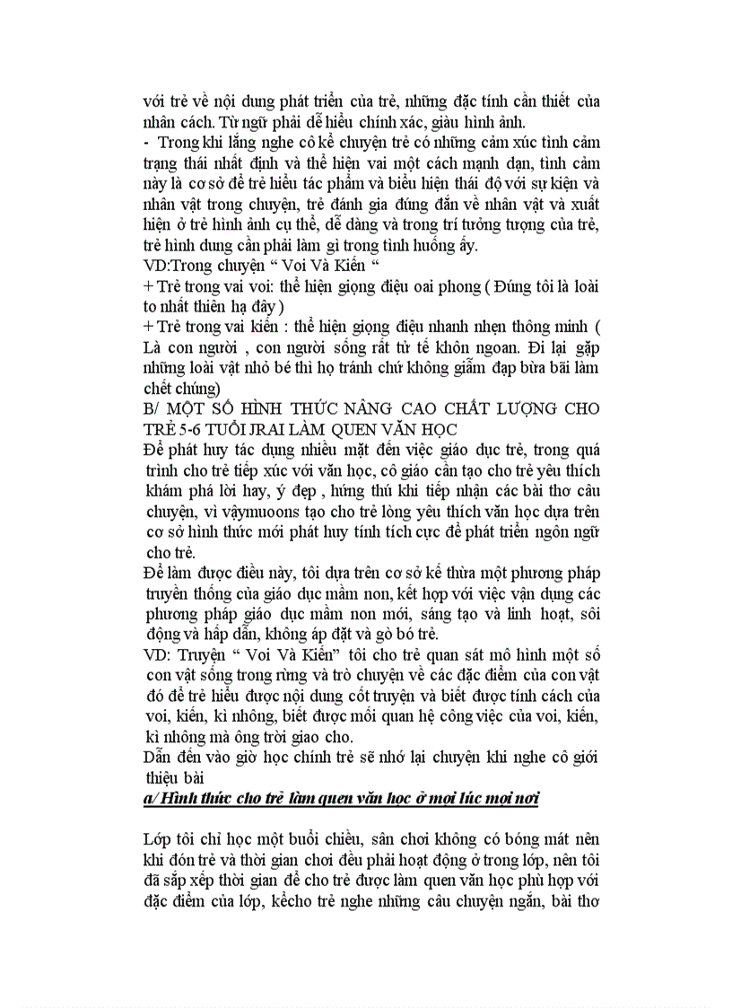 image for page Một số hình thức nâng cao chất lượng cho trẻ 5 6 tuổi jrai làm quen văn học
