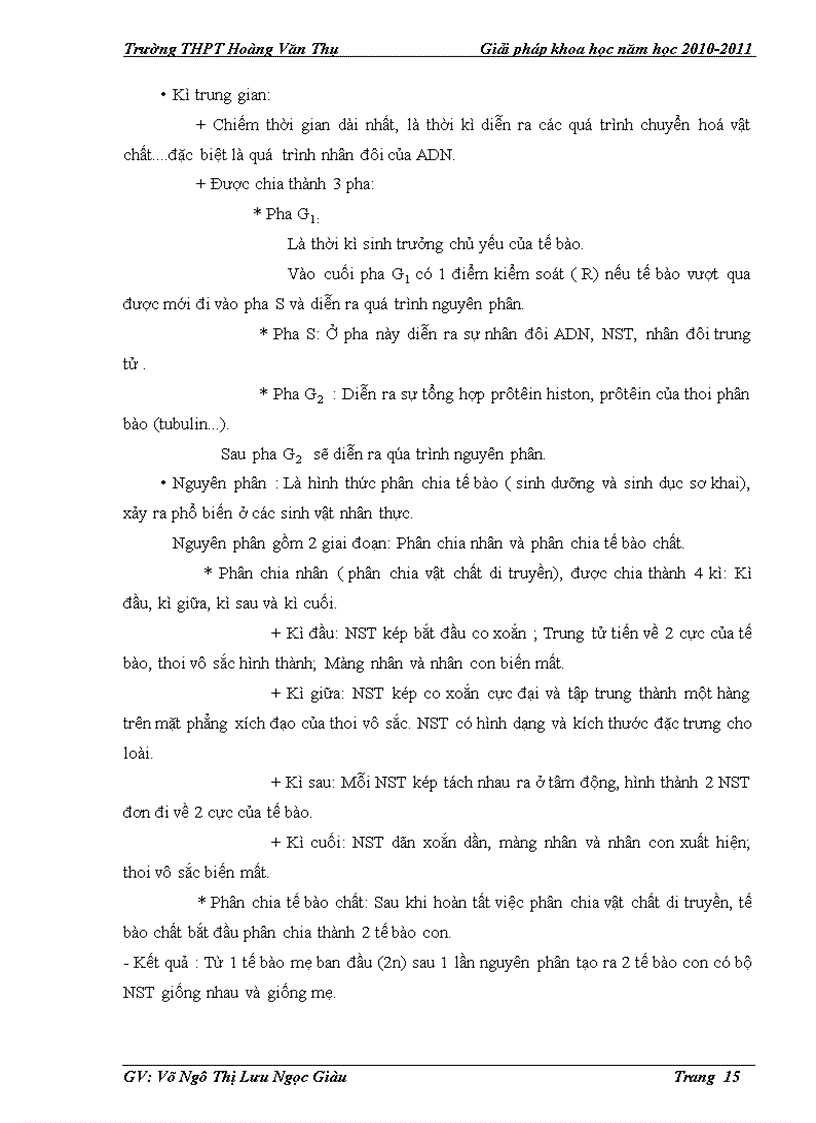 image for page Sử dụng sơ đồ tư duy trong dạy học môn sinh học