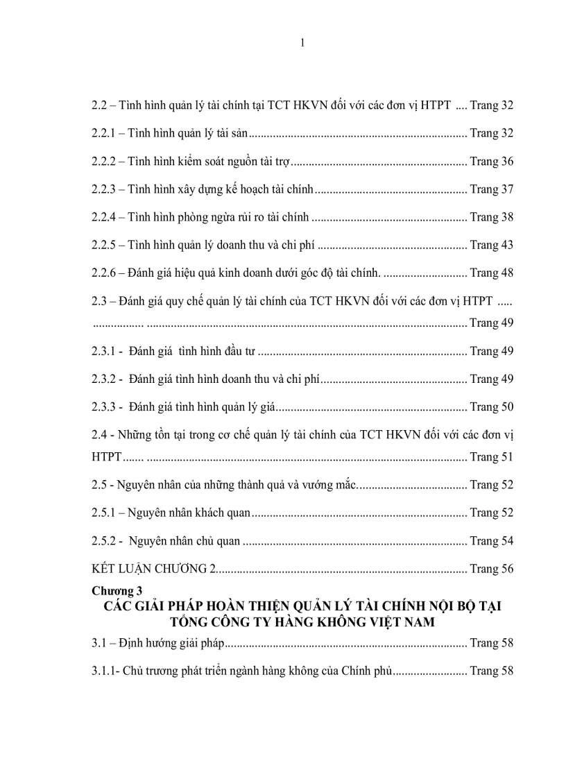 image for page Hoàn thiện quản lý tài chính nội bộ tại Tổng công ty Hàng không Việt Nam