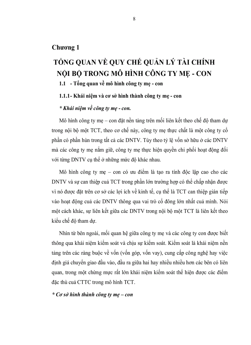 image for page Hoàn thiện quản lý tài chính nội bộ tại Tổng công ty Hàng không Việt Nam
