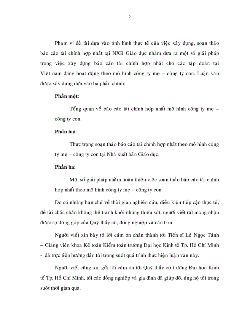 image for page Một số giải pháp nhằm hoàn thiện việc soạn thảo báo cáo tài chính hợp nhất
