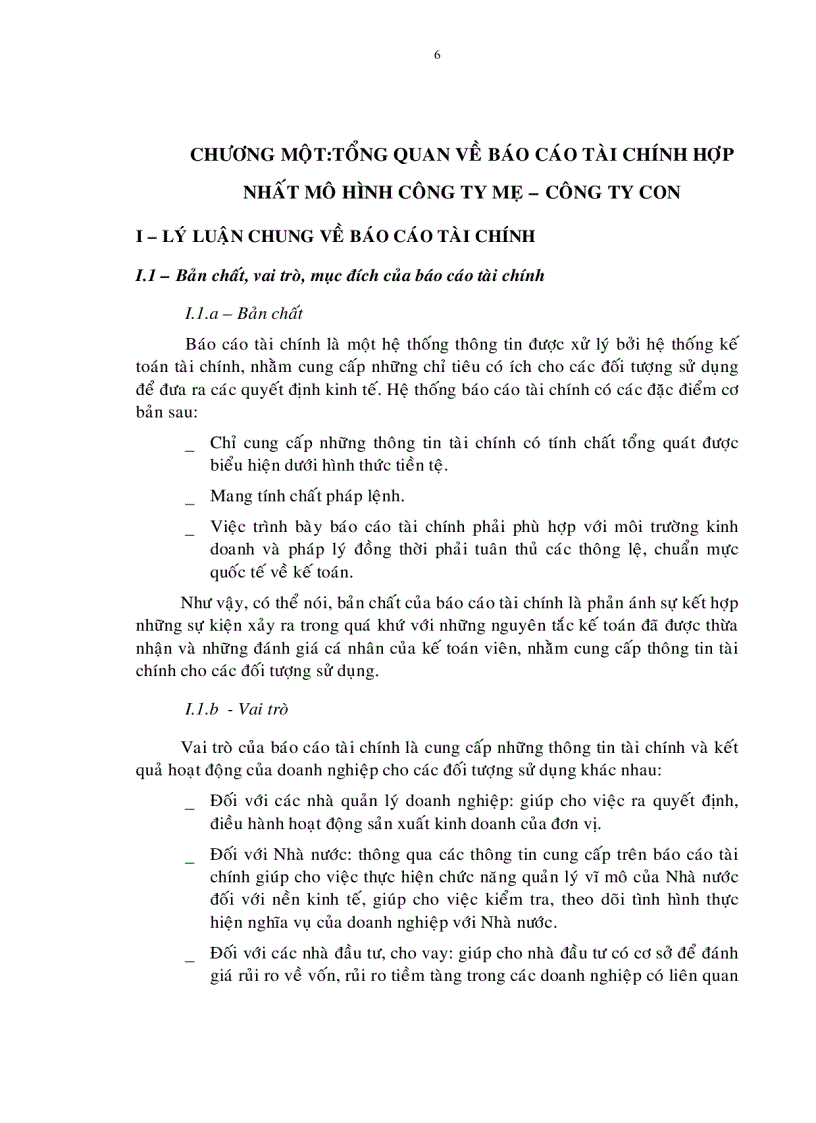 image for page Một số giải pháp nhằm hoàn thiện việc soạn thảo báo cáo tài chính hợp nhất
