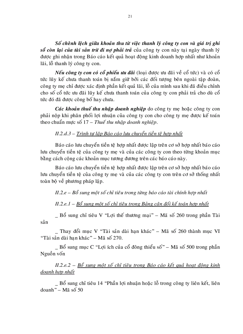 image for page Một số giải pháp nhằm hoàn thiện việc soạn thảo báo cáo tài chính hợp nhất