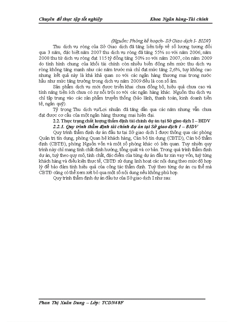 image for page Nâng cao chất lượng công tác thẩm định tài chính dự án đầu tư tại Sở giao dịch I Ngân hàng Đầu tư và phát triển Việt Nam