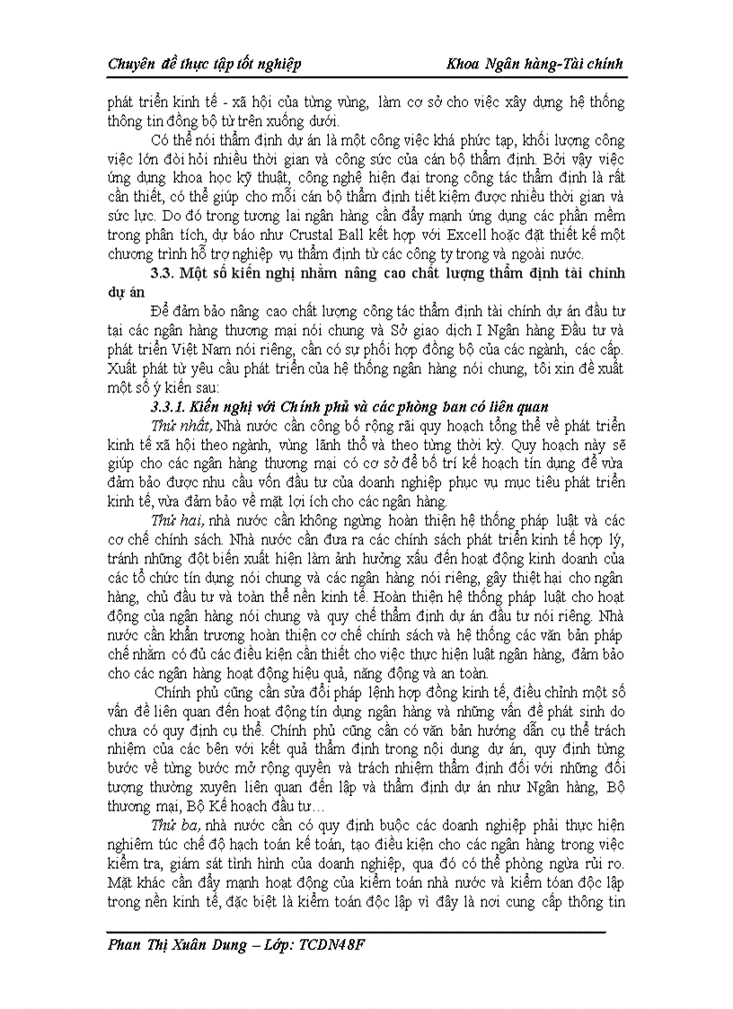 image for page Nâng cao chất lượng công tác thẩm định tài chính dự án đầu tư tại Sở giao dịch I Ngân hàng Đầu tư và phát triển Việt Nam