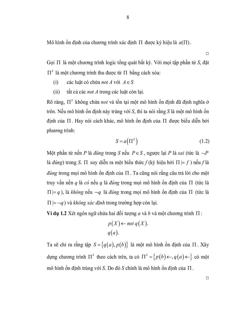 image for page Nghiên cứu các phương pháp biểu diễn tri thức trong lập trình Logic