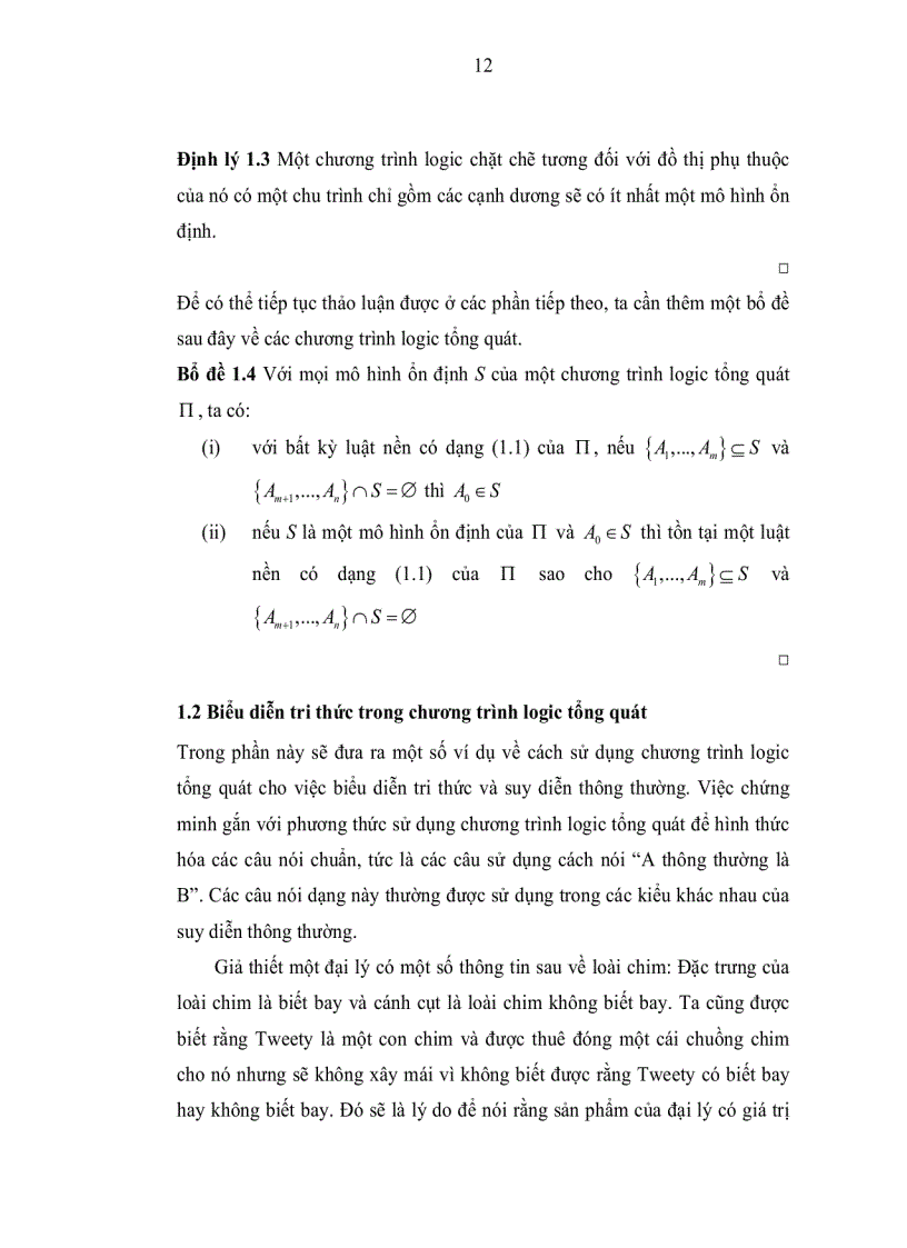 image for page Nghiên cứu các phương pháp biểu diễn tri thức trong lập trình Logic