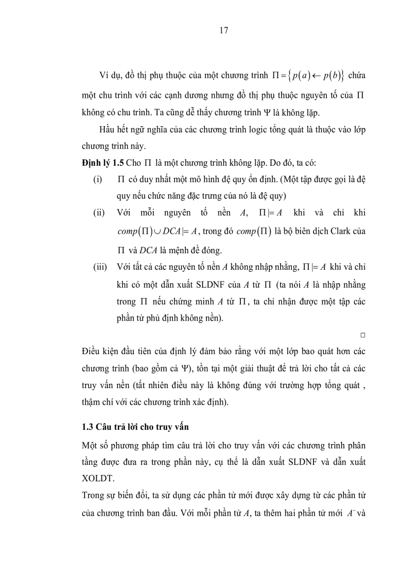 image for page Nghiên cứu các phương pháp biểu diễn tri thức trong lập trình Logic