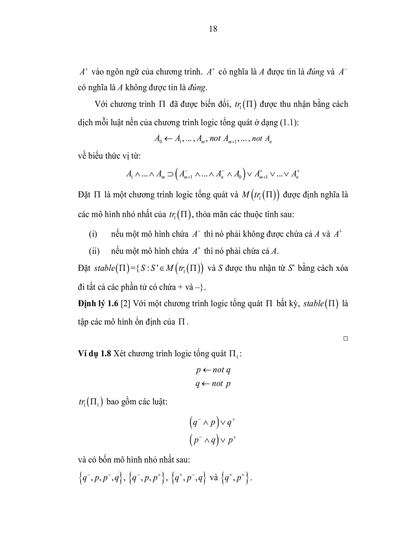 image for page Nghiên cứu các phương pháp biểu diễn tri thức trong lập trình Logic