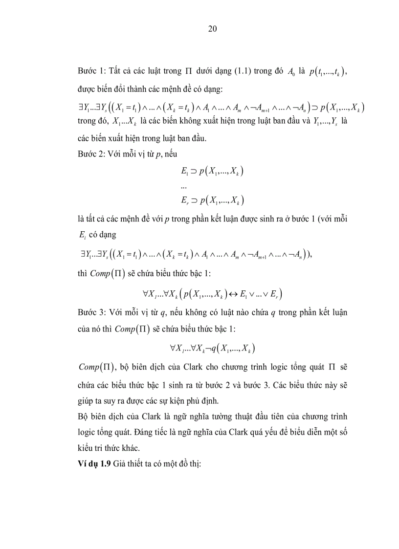 image for page Nghiên cứu các phương pháp biểu diễn tri thức trong lập trình Logic