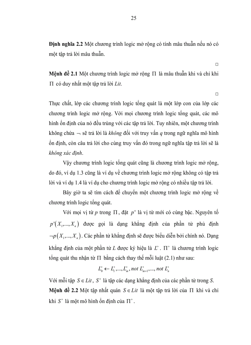 image for page Nghiên cứu các phương pháp biểu diễn tri thức trong lập trình Logic