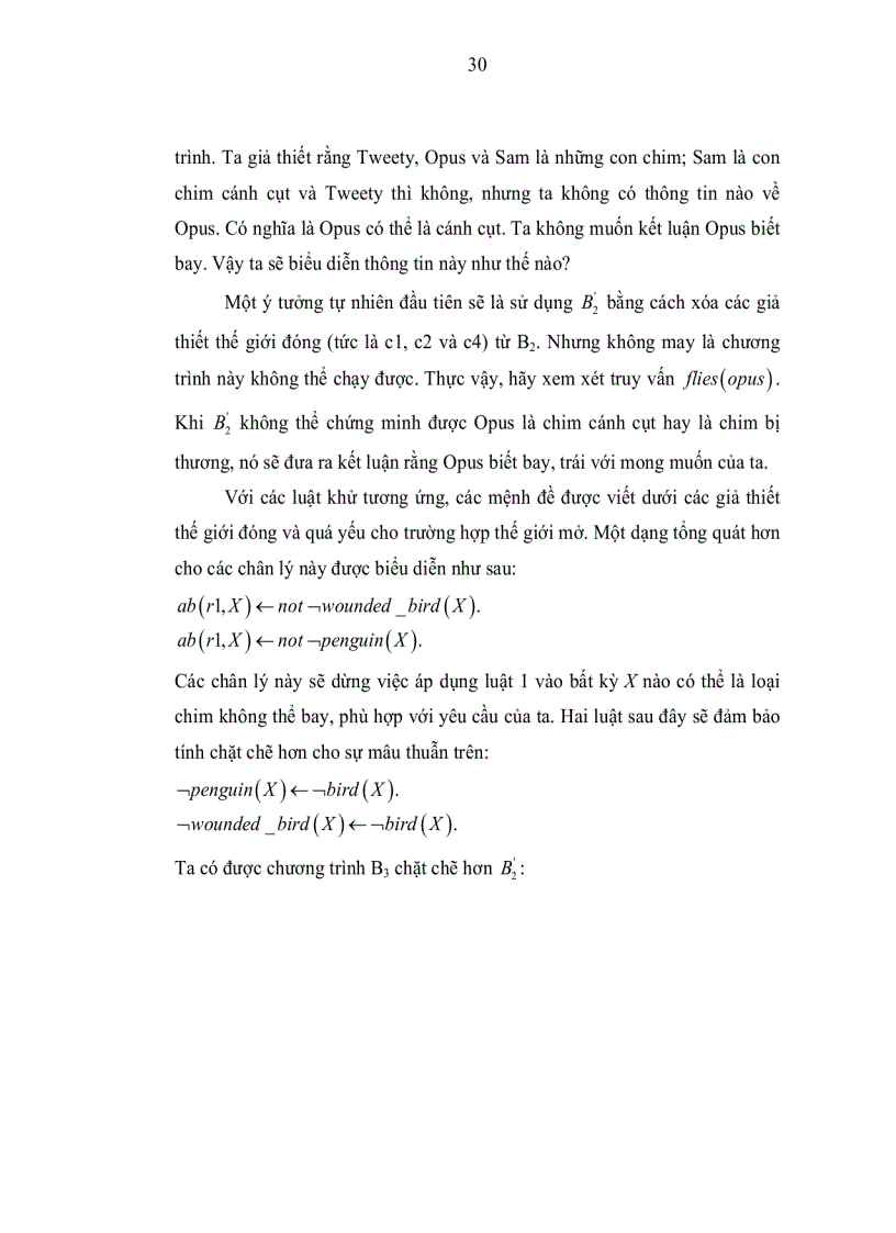 image for page Nghiên cứu các phương pháp biểu diễn tri thức trong lập trình Logic