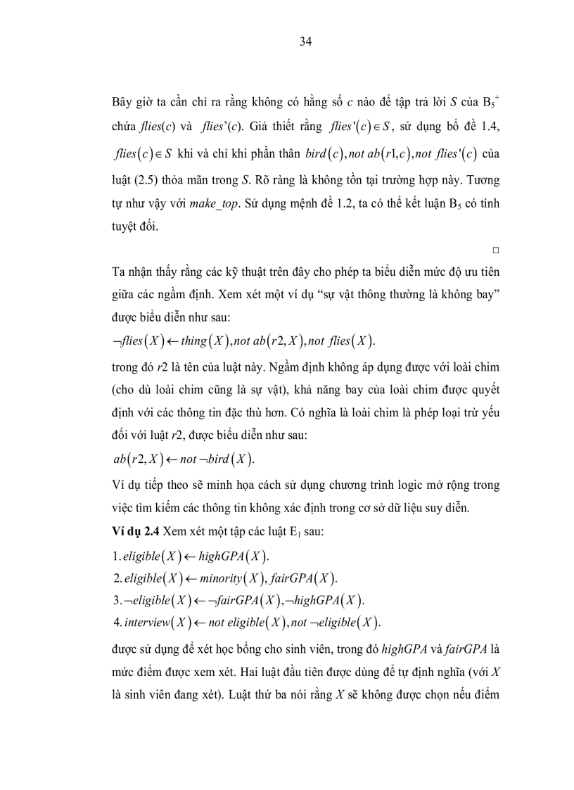 image for page Nghiên cứu các phương pháp biểu diễn tri thức trong lập trình Logic