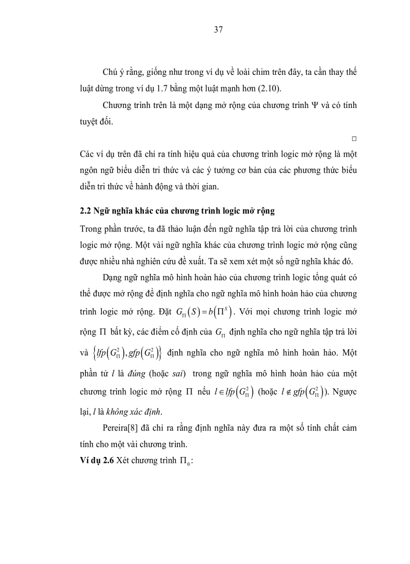 image for page Nghiên cứu các phương pháp biểu diễn tri thức trong lập trình Logic