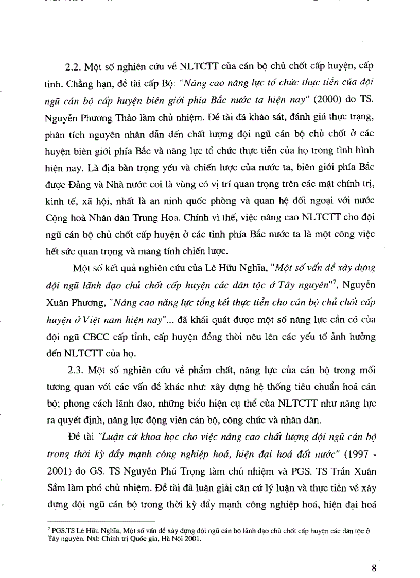 image for page Nâng cao năng lực tổ chức thực tiễn của cán bộ chủ chốt cấp xã ở một số tỉnh vùng đồng bằng Sông Hồng trong điều kiện hiện nay