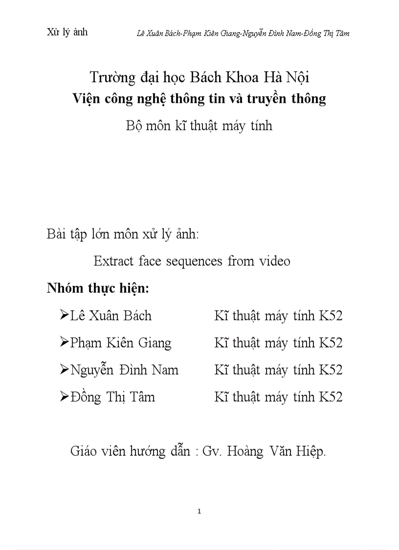 image for page Bài tập lớn môn xử lý ảnh Extract face sequences from video