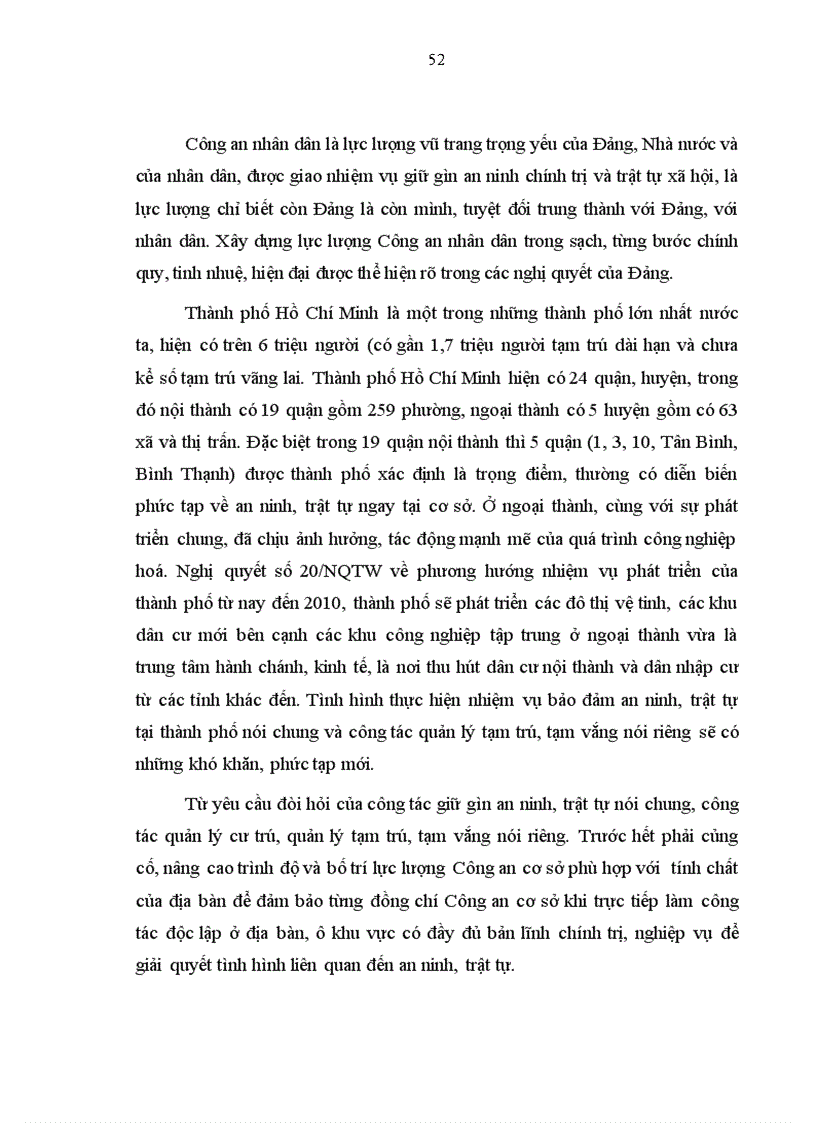 image for page Thực trạng và giải pháp nâng cao hiệu quả quản lý tạm trú tạm vắng của Công an cơ sở phục vụ công tác phòng ngừa đấu tranh chống tội phạm trên địa bàn thành phố Hồ Chí Minh