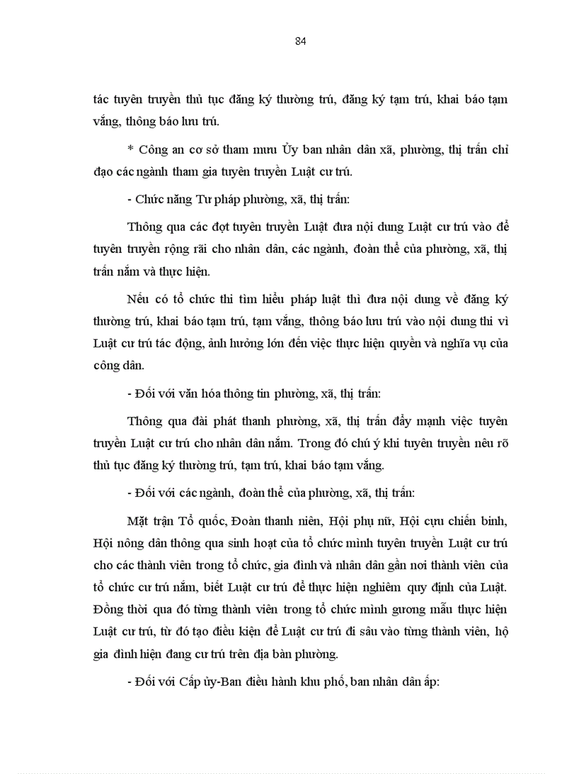 image for page Thực trạng và giải pháp nâng cao hiệu quả quản lý tạm trú tạm vắng của Công an cơ sở phục vụ công tác phòng ngừa đấu tranh chống tội phạm trên địa bàn thành phố Hồ Chí Minh