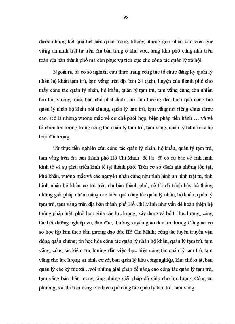 image for page Thực trạng và giải pháp nâng cao hiệu quả quản lý tạm trú tạm vắng của Công an cơ sở phục vụ công tác phòng ngừa đấu tranh chống tội phạm trên địa bàn thành phố Hồ Chí Minh