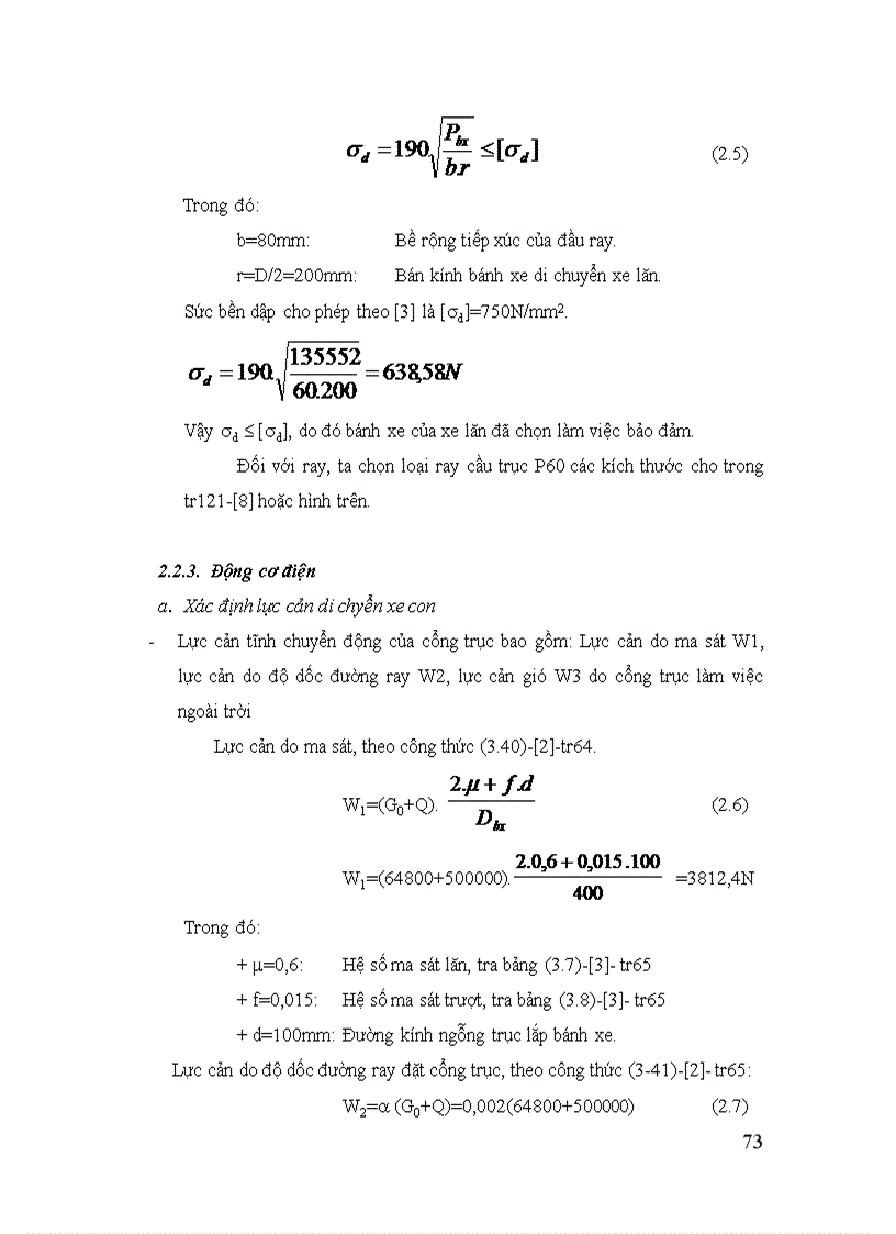 image for page Tính toàn thiết kế và lập các quy trình công nghệ chế tạo KCT lắp ráp thử nghiệm vận hành và bảo dưỡng cổng trục 2 dầm sức nâng Q 50TF khẩu độ l