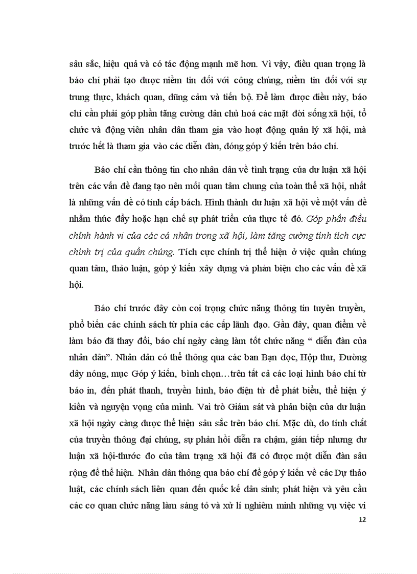 image for page Vai trò giám sát và phản biện xã hội của báo chí