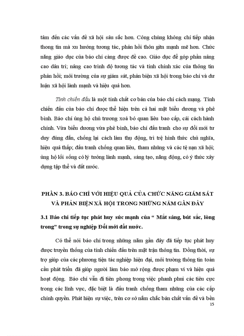 image for page Vai trò giám sát và phản biện xã hội của báo chí