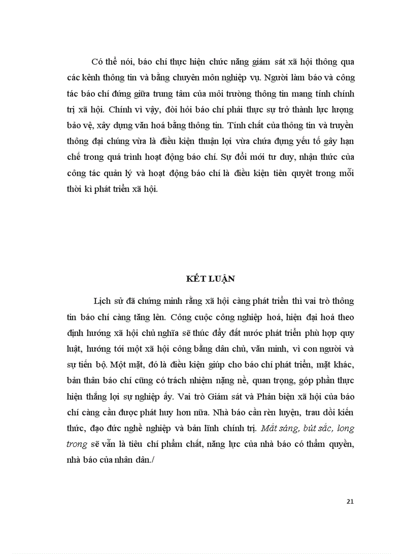 image for page Vai trò giám sát và phản biện xã hội của báo chí