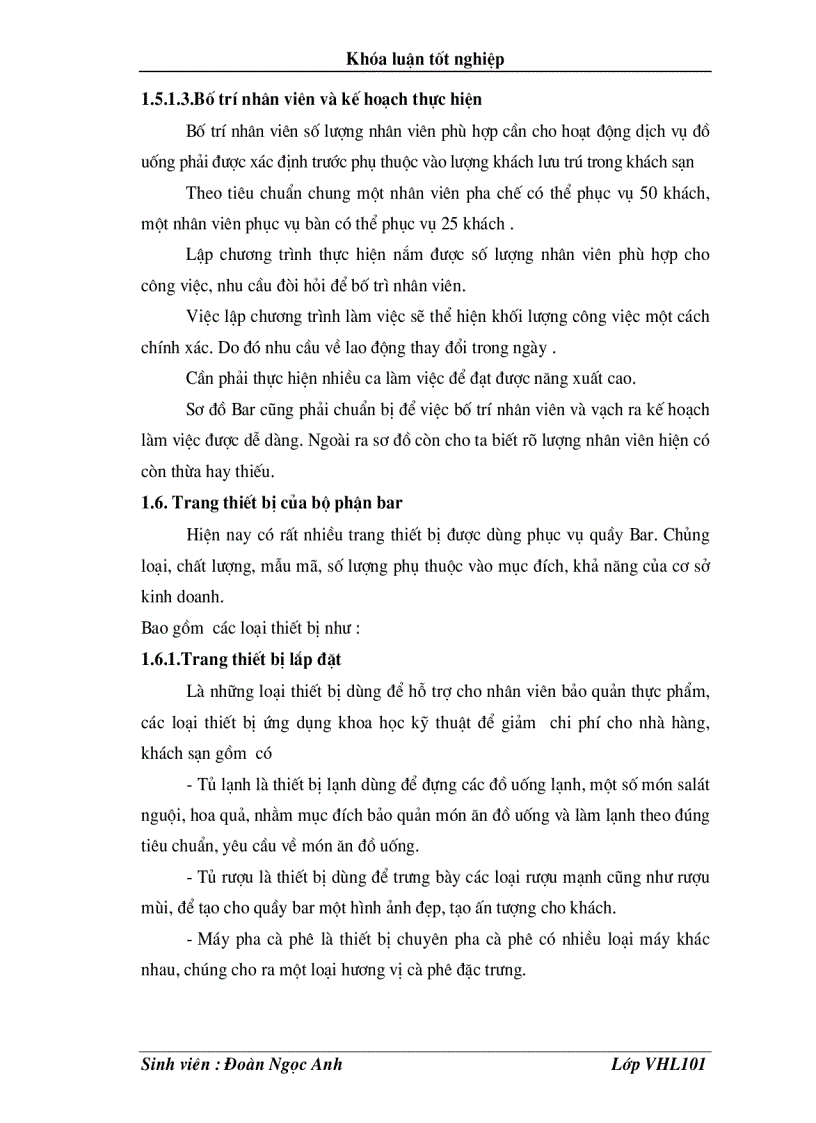 image for page Tìm hiểu nghiệp vụ pha chế quầy Bar tại nhà hàng Focus Hải Phòn