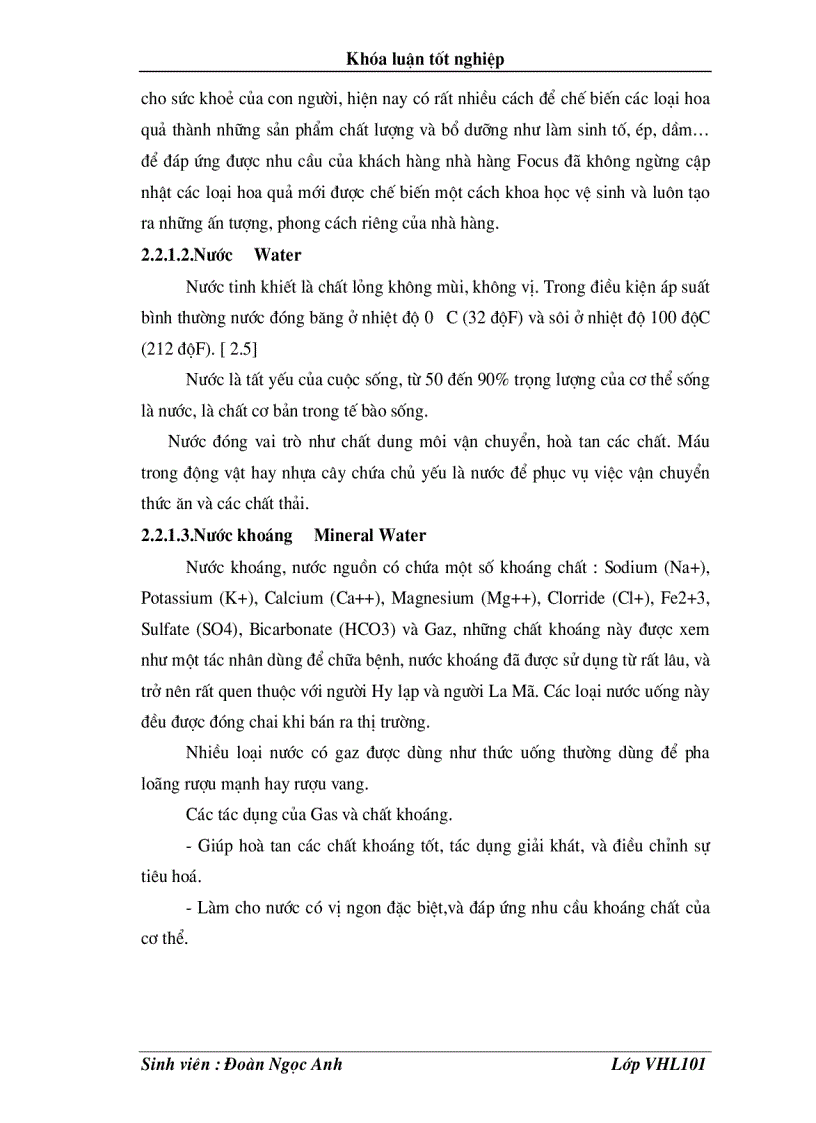 image for page Tìm hiểu nghiệp vụ pha chế quầy Bar tại nhà hàng Focus Hải Phòn