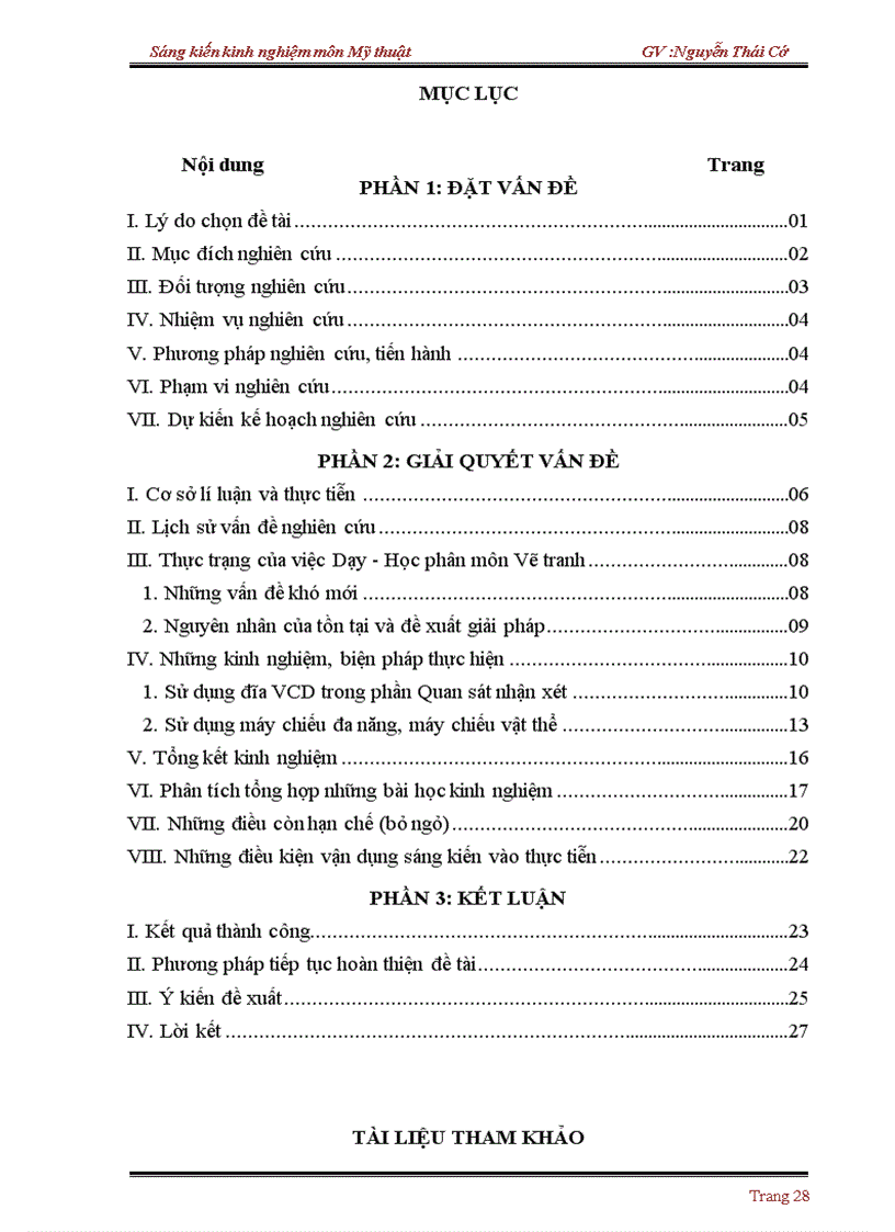 image for page Ứng dụng Công nghệ thông tin trong việc đổi mới phương pháp dạy học phần Quan sát nhận xét và thực hành của phân môn vẽ tranh bậc Trung học cơ sở