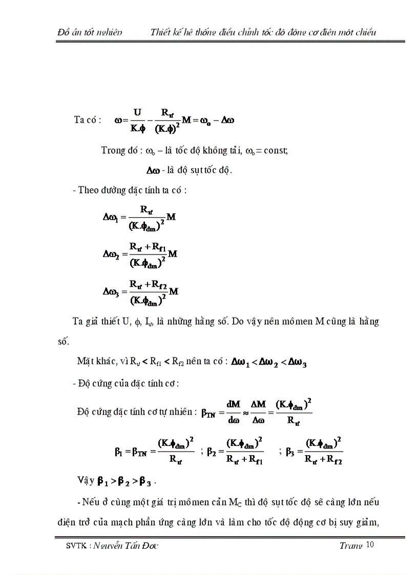 image for page Thiết kế hệ thống điều chỉnh động cơ điện một chiều