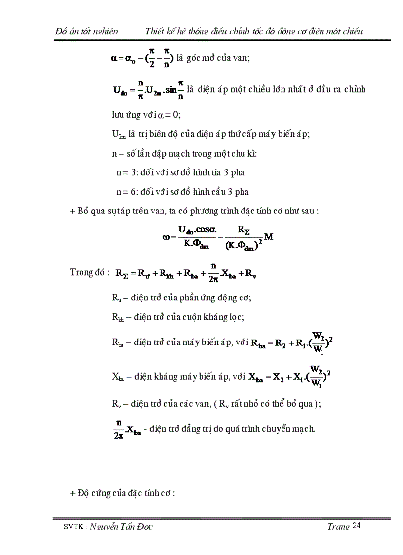 image for page Thiết kế hệ thống điều chỉnh động cơ điện một chiều