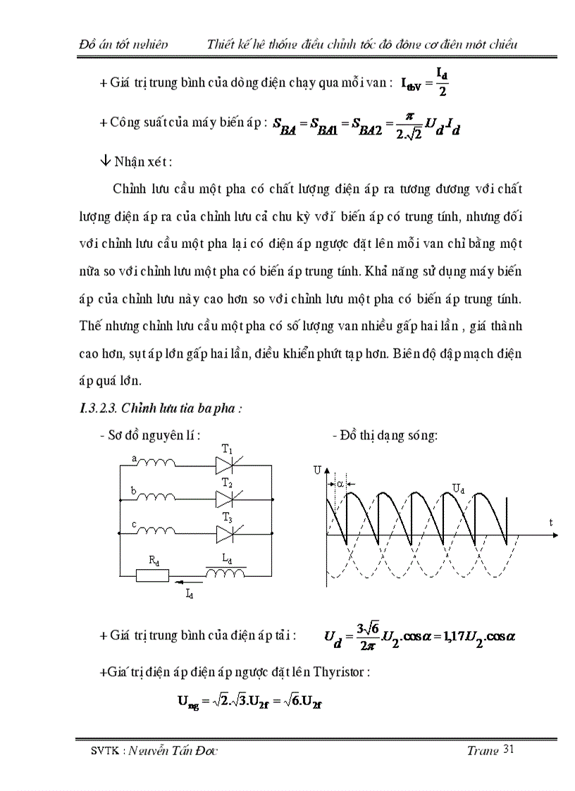 image for page Thiết kế hệ thống điều chỉnh động cơ điện một chiều