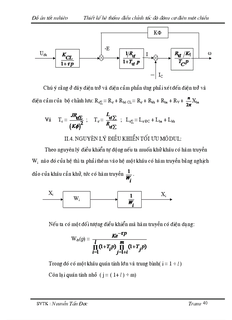 image for page Thiết kế hệ thống điều chỉnh động cơ điện một chiều