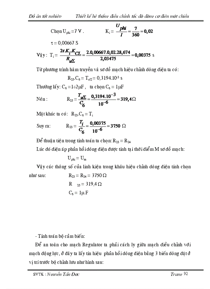 image for page Thiết kế hệ thống điều chỉnh động cơ điện một chiều